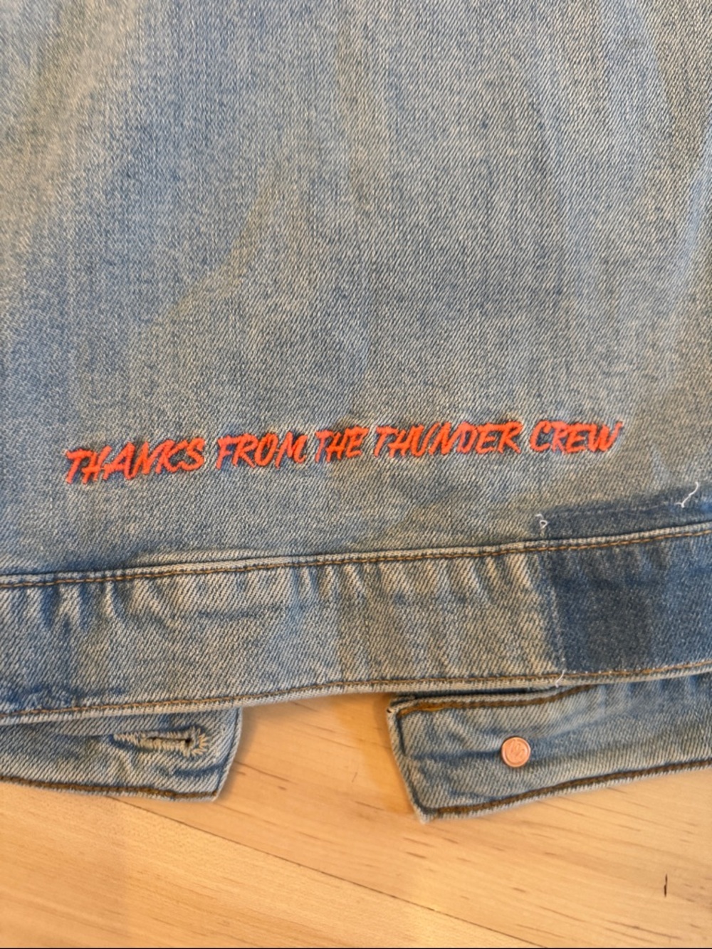 Mother Superior ‘THE DRIFTER' Light Wash Denim Vest fast as a mother-New-S - Picture 9 of 10